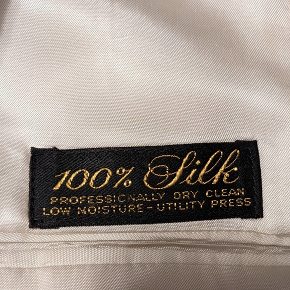 Hart Schaffner & Marx Natural Silk Men's Suit Jacket Size 48R NEW - Picture 3 of 6